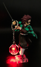 Load image into Gallery viewer, Nezuko Kamado - Demon Slayer LED Acrylic crystal Keyring/Keychain