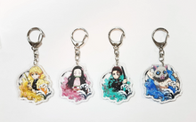 Load image into Gallery viewer, Demon Slayer - Acrylic Keychain / Keyring - 4 piece set - 6cm