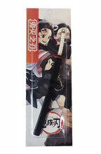 Load image into Gallery viewer, Free UK Royal Mail 24hr delivery  Beautiful crafted Demon Slayer Hashira keyring.  The keyring is made from high-quality zinc alloy.  Kyōjurō Rengoku Katana model Keyring.  Full length: 15cm
