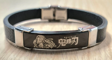 Load image into Gallery viewer, Demon Slayer Nezuko Kamado Anime leather Bracelet
