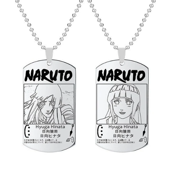 Naruto - Hyuga Hinata Engraved Dogtag necklace