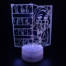 Load image into Gallery viewer, Free UK Royal Mail Tracked 24hr delivery.  Combining art and technology makes this 3D visual effect lamp a perfect gift for anime fans. The acrylic design produces an optical 3D hologram effect which brings the anime character to life.  The base has a touch sensor which makes it simple to control all the seven colour lighting modes. The set also includes a remote control for you to control the lamp with ease.
