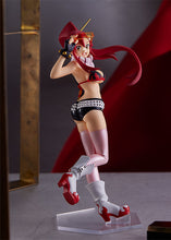 Load image into Gallery viewer, FREE UK Royal Mail Tracked 24hr Delivery Beautiful figure of Yoko Littner from the popular anime Gurren Lagann. This amazing statue is part of the Goodsmile Company's Pop Up Parade series. The sculptor has really did a beautiful job creating this high-detailed PVC statue of Yoko. The statue shows Yoko posing with her shades. The PVC statue stands at 18cm tall, comes with a base, and packaged in a window display gift/collectible box from Good Smile Company. Excellent gift for any Gurren Lagann fan.
