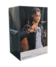 Load image into Gallery viewer, Free UK Royal Mail Tracked 24hr delivery Cool figure of Eren Yeager from the popular anime series Attack On Titan (The Final Season). This statue is launched by Banpresto as part of their latest series. The figure is created meticulously showing Eren posing in his black jacket. From the Hair to the creases of his clothing, every part is sculpted in-detail. - Truly stunning.