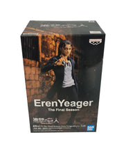 Load image into Gallery viewer, Free UK Royal Mail Tracked 24hr delivery Cool figure of Eren Yeager from the popular anime series Attack On Titan (The Final Season). This statue is launched by Banpresto as part of their latest series. The figure is created meticulously showing Eren posing in his black jacket. From the Hair to the creases of his clothing, every part is sculpted in-detail. - Truly stunning.