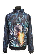 Load image into Gallery viewer, Sharp design of Dragon Ball anime zipper. Premium DTG print with striking colours - polyester zipper. The silken style of this zipper makes this zipper lightweight and comfortable to wear. Excellent for Summer/Autumn. The DTG technology print the design directly onto the zipper which makes the design really stand out, easy to wash, and the colour of design will not fade or crack. Adjustable drawstring for the hood with two front pockets.