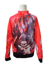 Load image into Gallery viewer, Free UK Royal Mail Tracked 48hr delivery Cool design of Dragon Ball Goku Anime zipper. Premium DTG technology prints the design directly onto the zipper which makes the design really stand out, easy to wash, and the colours will not fade or crack. The silken style of this polyester zipper makes it lightweight and comfortable to wear. Excellent gift for any Dragon Ball fan.