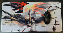 Load image into Gallery viewer, Extended Mouse Pad excellent for gaming or general office use. The mouse mat measures at 30x60cm / 30x80cm / 40x90cm and fit perfectly to most desk sizes. Striking image of Attack on Titan design. The premium thick design of this mouse pad allows your mouse to obtain excellent speed and control (non slip rubber base).