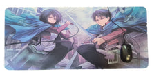Load image into Gallery viewer, Attack on Titan Mouse / Keyboard / Laptop / Desktop Pad - (Attack on Titan Levi and Mikasa ) design