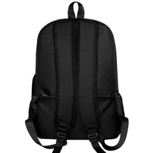 Load image into Gallery viewer, Death Note full colour anime Bag set – 2 piece. Premium DTG print design. High quality durable nylon fabric bag set, light weight and waterproof. Long-term use and easy to clean. High detailed design with striking colours. The large bag measures 40cm x 30cm x 17cm – Excellent for school/college with a large main compartment and additional compartment for wallet and phones, also a side pockets for bottles/umbrellas.