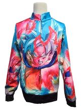 Load image into Gallery viewer, Sharp design of Dragon Ball anime zipper. Premium DTG print with striking colours - polyester zipper. The silken style of this zipper makes this zipper lightweight and comfortable to wear. Excellent for Summer/Autumn. The DTG technology print the design directly onto the zipper which makes the design really stand out, easy to wash, and the colour of design will not fade or crack. Adjustable drawstring for the hood with two front pockets.