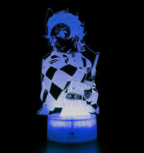Load image into Gallery viewer, Free UK Royal Mail Tracked 24hr delivery.  Combining art and technology makes this 3D visual effect lamp a perfect gift for anime fans. The acrylic design produces an optical 3D hologram effect which brings the anime character to life.  The base has a touch sensor which makes it simple to control all the seven colour lighting modes. The set also includes a remote control for you to control the lamp with ease.  &quot;The art challenges the technology, and the technology inspires the art&quot;. 
