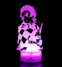 Load image into Gallery viewer, Free UK Royal Mail Tracked 24hr delivery. Combining art and technology makes this 3D visual effect lamp a perfect gift for anime fans. The acrylic design produces an optical 3D hologram effect which brings the anime character to life. The base has a touch sensor which makes it simple to control all the seven colour lighting modes. The set also includes a remote control for you to control the lamp with ease. "The art challenges the technology, and the technology inspires the art".