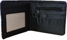 Load image into Gallery viewer, This premium PVC leather wallet is designed with a smooth finish. High-quality DTG design with striking colors directly onto the wallet. Two-part art piece showing two unique sets of anime art on each side of the wallet.