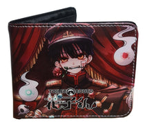 Load image into Gallery viewer, This premium PVC leather wallet is designed with a smooth finish. High-quality DTG design with striking colors directly onto the wallet. Two-part art piece showing two unique sets of anime art on each side of the wallet.