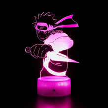 Load image into Gallery viewer, Naruto Uzumaki 3D Anime Touch Sensor 7 Colour mode LED Light / Lamp