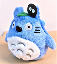 Load image into Gallery viewer, Super soft and cute plush soft toy of Totoro. This high-quality plush toy stands at 11cm tall (11cm x 10cm x 8cm), and comes with a detachable keychain hook for hanging onto bags, jackets (zips), jeans ect...  Specifications: 11cm x 10cm x 8cm
