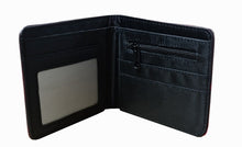 Load image into Gallery viewer, This premium PVC leather wallet is designed with a smooth finish. High-quality DTG design with striking colors directly onto the wallet. Two-part art piece showing two unique sets of anime art on each side of the wallet.