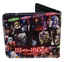Load image into Gallery viewer, This premium PVC leather wallet is designed with a smooth finish. High-quality DTG design with striking colors directly onto the wallet. Two-part art piece showing two unique sets of anime art on each side of the wallet.