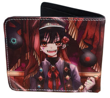 Load image into Gallery viewer, This premium PVC leather wallet is designed with a smooth finish. High-quality DTG design with striking colors directly onto the wallet. Two-part art piece showing two unique sets of anime art on each side of the wallet.