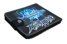 Load image into Gallery viewer, This premium PVC leather wallet is designed with a smooth finish. High-quality DTG design with striking colors directly onto the wallet. Two-part art piece showing two unique sets of anime art on each side of the wallet. Bi-fold closure, with Five card sections, One zip section, photo ID section, and the main section. Excellent gift for any Sword Art Online fan.