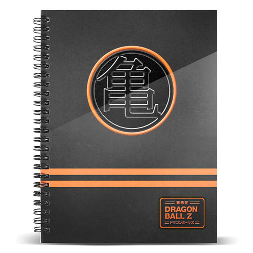 Beautiful Dragon Ball Z hardback cover notebook with the classic logo 