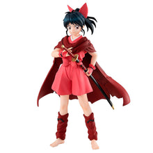 Load image into Gallery viewer, Beautiful figure of Moroha from the popular anime Yashahime: Princess Half-Demon, which is the popular sequel to the Inuyasha anime series. This figure is part of the Goodsmile Company's Pop Up Parade series. The sculptor has really did a marvelous job creating this high-detailed PVC statue of Moroha. The statue shows Moroha in her classic red cape, posing with her sword. This is something really special for any Yashahime or Inuyasha fans.