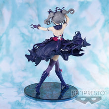 Load image into Gallery viewer, FREE UK Royal Mail Tracked 24hr Delivery.  Amazing figure of Ranko Kanzaki from the popular simulation video game The Idolmaster Cinderella Girls.   This statue is part of Banpresto&#39;s Espresto line (Latest release).  The creator had did a fantastic piece of work bringing out the bubbly personality of Ranko. The statue shows Ranko Kanzaki posing elegantly in her cool black dress. 
