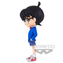 Load image into Gallery viewer, FREE UK Royal Mail Tracked 24hr Delivery.  This statue of the classic Detective Conan (Conan Edogawa) is part of Banpresto's Q Posket figure series, adapted from the classic anime series Detective Conan.   The amazing PVC figure stands at 13cm tall, and packaged in a premium gift/collectible box from Bandai. - Version A.