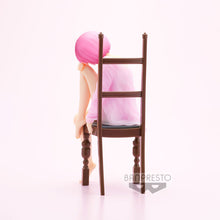 Load image into Gallery viewer, Free UK Royal Mail Tracked 24hr delivery Beautiful statue of Ram from the popular anime series "Starting Life in Another World Re:Zero", this amazing figure is launched by Banpresto as part of their latest Relax Time Series. The statue shows Ram posing in her night gown sitting on her chair (chair included). The figure is created beautifully. - Truly stunning. This PVC figure stands at 18cm tall, and packaged in a premium gift/collectible box from Bandai. Official brand: Banpresto / Bandai
