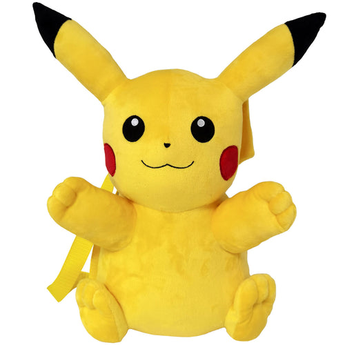 Free UK Royal Mail Tracked 24hr delivery   Official Pikachu Pokemon plush backpack launched by Nintendo.   Super cute backpack, double strap with zip.   Official brand: Nintendo   Size: 25cm x 15cm x 6cm   Excellent gift for any Pokemon fan. 