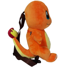 Load image into Gallery viewer, Free UK Royal Mail Tracked 24hr delivery   Official Pikachu Pokemon plush backpack launched by Nintendo.   Super cute backpack, double strap with zip.   Official brand: Nintendo   Size: 25cm x 15cm x 6cm   Excellent gift for any Pokemon fan. 
