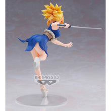 Load image into Gallery viewer, Free UK Royal Mail Tracked 24hr delivery   Stunning figure of Kohaku from the popular anime Dr.Stone. This amazing figure is launched by Banpresto as part of their latest series.   The creator sculpted this piece meticulously, showing Kohaku in running motion posing with her sword. - truly stunning !!   This PVC statue stands at 16cm tall, and packaged in a gift/collectible box from Bandai. 
