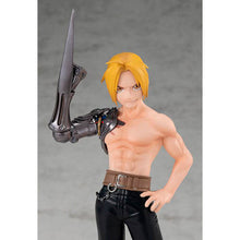 Load image into Gallery viewer, FREE UK Royal Mail Tracked 24hr Delivery Cool statue of Edward Elric, adapted from the popular anime Fullmetal Alchemist. This figure is part of the Good Smile Company Pop Up Parade series. The sculptor did a stunning job creating this high-detailed PVC statue of Edward. The statue shows Edward Elric posing with his primary weapon (automail right arm). - Stunning!