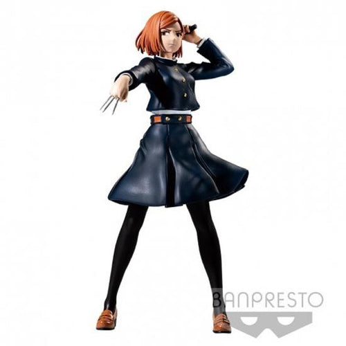 Free UK Royal Mail Tracked 24hr delivery   Striking figure of Nobara Kugisaki from the popular anime series Jutjutsu Kaisen. This statue is launched by Banpresto as part of their latest release.  The figure shows Nobara posing in her uniform, holding her primary weapons 
