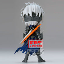 Load image into Gallery viewer, Super cool Q POSKET (Type A) figure/statue of Alphen, adapted from the popular JRPG Tales Of Arise.   The figure is sculpted meticulously, showing Alphen posing in his uniform and with his primary weapon on his back.   The PVC statue stands at 14cm tall, comes with a display base, and is packaged in an official premium gift box from Bandai.   Excellent gift for any Tales Of Arise fan. .   Official brand:  Banpresto