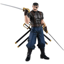 Load image into Gallery viewer, Cool figure of King Bradley from the popular anime series Fullmetal Alchemist.  This statue is part of the Good Smile Company&#39;s Pop Up Parade series.   The sculptor did a stunning job creating this high-detailed PVC statue of King Bradley. The statue shows the villain posing in his uniform with four swords equipped on his back, plus another attachable sword to insert in his hand.
