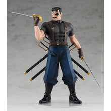 Load image into Gallery viewer, Cool figure of King Bradley from the popular anime series Fullmetal Alchemist. This statue is part of the Good Smile Company's Pop Up Parade series. The sculptor did a stunning job creating this high-detailed PVC statue of King Bradley. The statue shows the villain posing in his uniform with four swords equipped on his back, plus another attachable sword to insert in his hand.