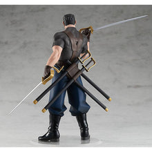 Load image into Gallery viewer, Cool figure of King Bradley from the popular anime series Fullmetal Alchemist. This statue is part of the Good Smile Company's Pop Up Parade series. The sculptor did a stunning job creating this high-detailed PVC statue of King Bradley. The statue shows the villain posing in his uniform with four swords equipped on his back, plus another attachable sword to insert in his hand.