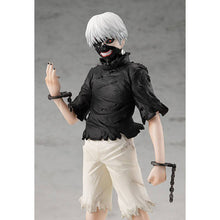 Load image into Gallery viewer, Stunning statue of Ken Kaeki from the popular anime series Tokyo Ghoul. This figure is launched by Good Smile Company as part of their latest POP UP PARADE series. The sculptor has created this statue of Ken Kaneki meticulously. Showing Ken posing in his One Eye Ghoul form. His Amazing Eye-patch Ghoul mask is also included to interchange. - Truly amazing !