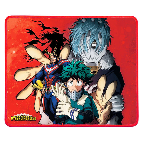 FREE UK Royal Mail Tracked 24hr service   Official My Hero Academia Mousepad / Gaming pad. Launched by Konix as part of their latest series.  Ultra-thin 3D silicone surface. Non-slip base. Robustness provides longevity and eliminates pad fraying. Protective coating for easy cleaning. Packaged in an official window display box from Konix 