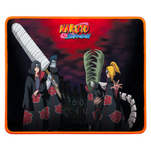 Load image into Gallery viewer, FREE UK Royal Mail Tracked 24hr service   Official Naruto Mousepad / Gaming pad. Launched by Konix as part of their latest series.  Ultra-thin 3D silicone surface. Non-slip base. Robustness provides longevity and eliminates pad fraying. Protective coating for easy cleaning. Packaged in an official window display box from Konix   Size: 32 x 27 cm Thickness: 3mm   Official Brand: Konix  Excellent gift for any Naruto fan. 
