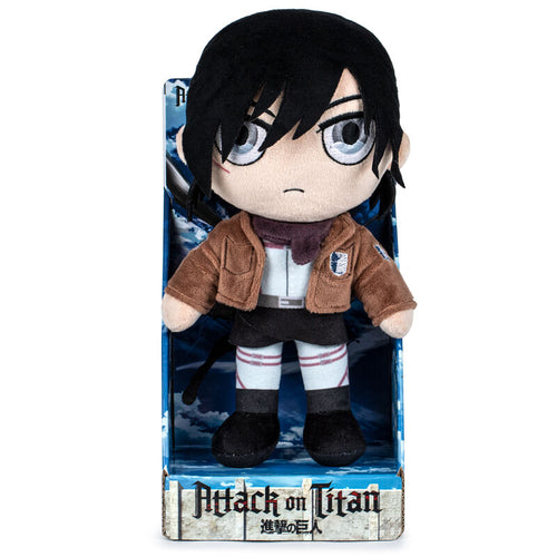 Free UK Royal Mail Tracked 24hr service   Official Attack On Titan Plush toy of Mikasa from the popular anime series Attack on Titan.   Super cute plush toy showing Eren in his Scout uniform.   Size: 27cm   Excellent gift for any Attack on Titan fan.   Official brand: PLAY BY PLAY / Funimation / KODANSHA 