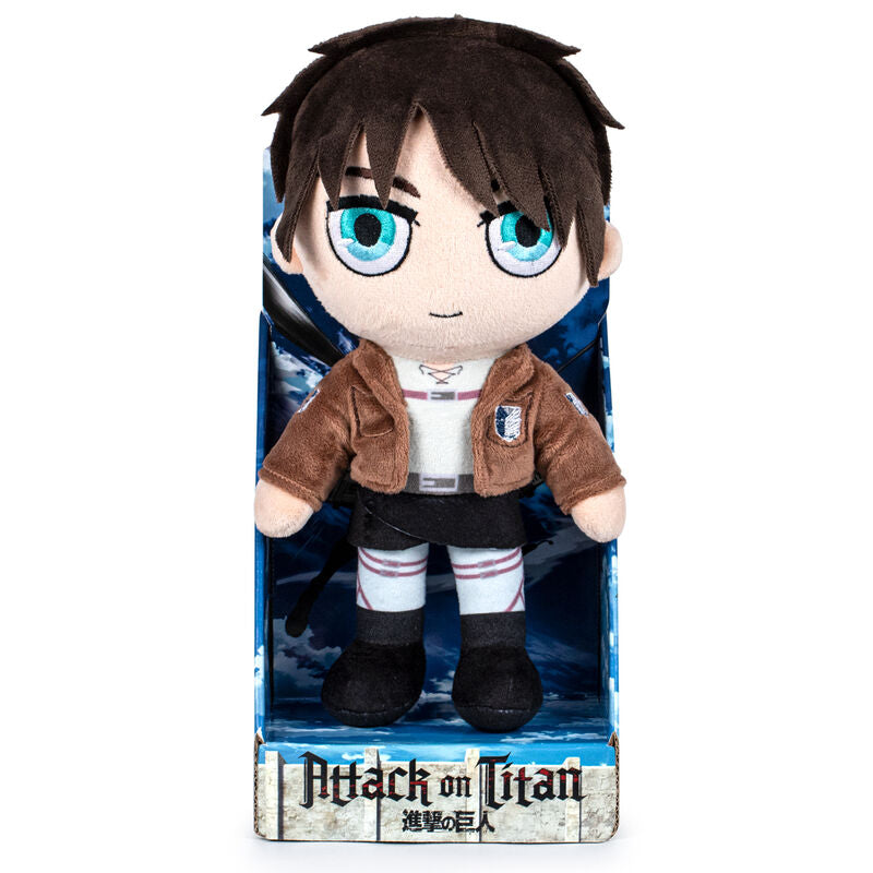 Eren Yeager - Official Attack on Titan plush toy - Play by Play / Funimation -  27cm