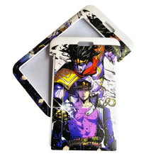 Load image into Gallery viewer, Free UK Royal Mail 24hr delivery Beautiful crafted JoJo's Bizarre Adventure Card holder. DTG high quality design of Jotaro and Star Platinum, adapted from the popular anime JoJo's Bizarre Adventure. The card holder is made of High-quality PVC plastic with a smooth matt finish. The card holder can be used for storing bank cards/student cards/and other ID cards. Excellent gift for any JoJo's Bizarre Adventure fan.