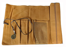 Load image into Gallery viewer, The outer case is made from PVC leather, higher quality DTG print design. The design is adapted from the popular anime Naruto. Leather strap with a Naruto logo metal keyring, and inside of the case is made of velvet . There are three compartments for pens, and a larger net compartments for storing stationery, and a full zipped pencil case attached at the end.