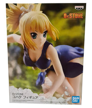 Load image into Gallery viewer, Free UK Royal Mail Tracked 24hr delivery Stunning figure of Kohaku from the popular anime Dr.Stone. This amazing figure is launched by Banpresto as part of their latest series. The creator sculpted this piece meticulously, showing Kohaku in running motion posing with her sword. - truly stunning !! This PVC statue stands at 16cm tall, and packaged in a gift/collectible box from Bandai.