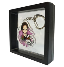 Load image into Gallery viewer, Free UK Royal Mail 24hr delivery  Demon Slayer Lady Tamayo keychain.  Premium design DTG quality acrylic keyring packaged in a window display gift box.  The main acrylic panel of the keyring stands at 6cm (approx), and 4mm (approx) thickness.  Excellent gift for any Demon Slayer fan.  
