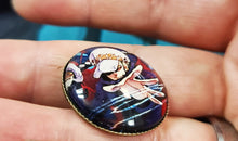 Load image into Gallery viewer, Free UK Royal Mail 24hr delivery Premium acrylic badge/pin adapted from the popular anime series One Piece. It is packaged in a cute see-through pouch. Specifications: Diameter: 2.5cm Material: High quality acrylic Excellent gift for any One Piece fan.