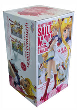 Load image into Gallery viewer, Free UK Royal Mail Tracked 24hr delivery Beautiful striking figure of Sailer Moon, adapted from the the latest movie "Sailer Moon Eternal". This statue is launched by Banpresto and TOEI ANIMATION as part of their latest Glitter and Glamours series. The statue of this beauty is created flawlessly, showing Sailer Moon posing in her legendary uniform. This PVC figure stands at 23cm tall, and packaged in a premium collectible/gift box from Bandai. Version: A